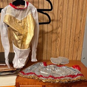 Kids Gold and Silver Dance Costume